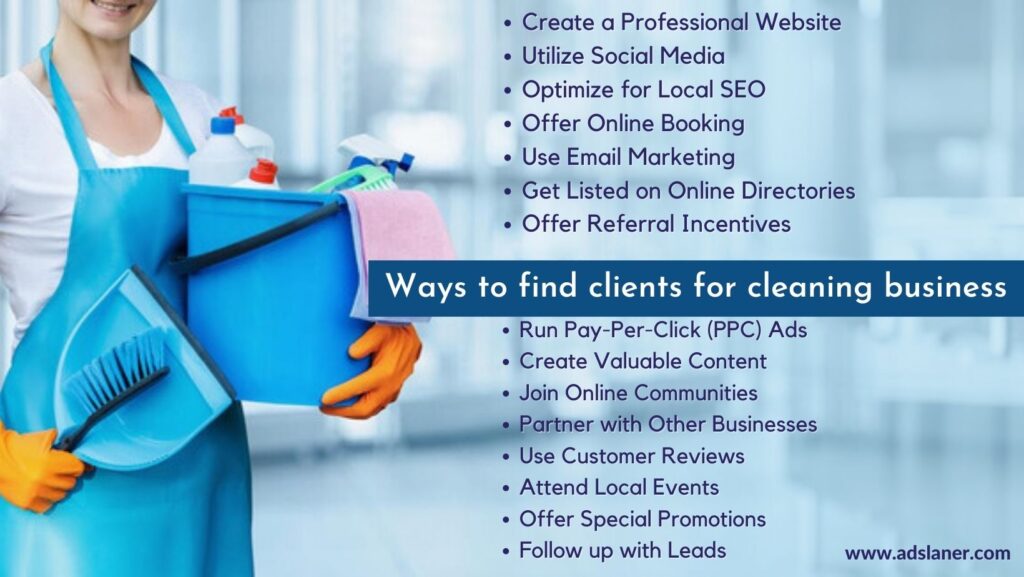 Ways to find clients for cleaning business - www.adslaner.com